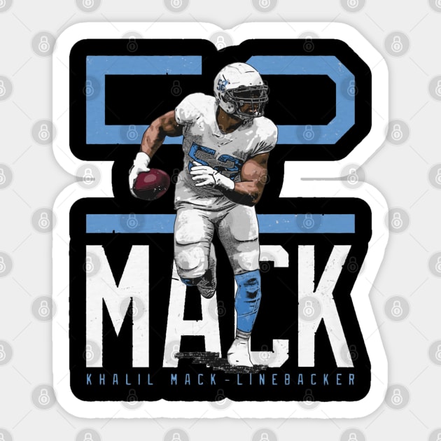 Khalil Mack Los Angeles C Bold Number Khalil Mack Sticker